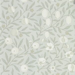 Anthropologie Green and Cream Botanical Wallpaper